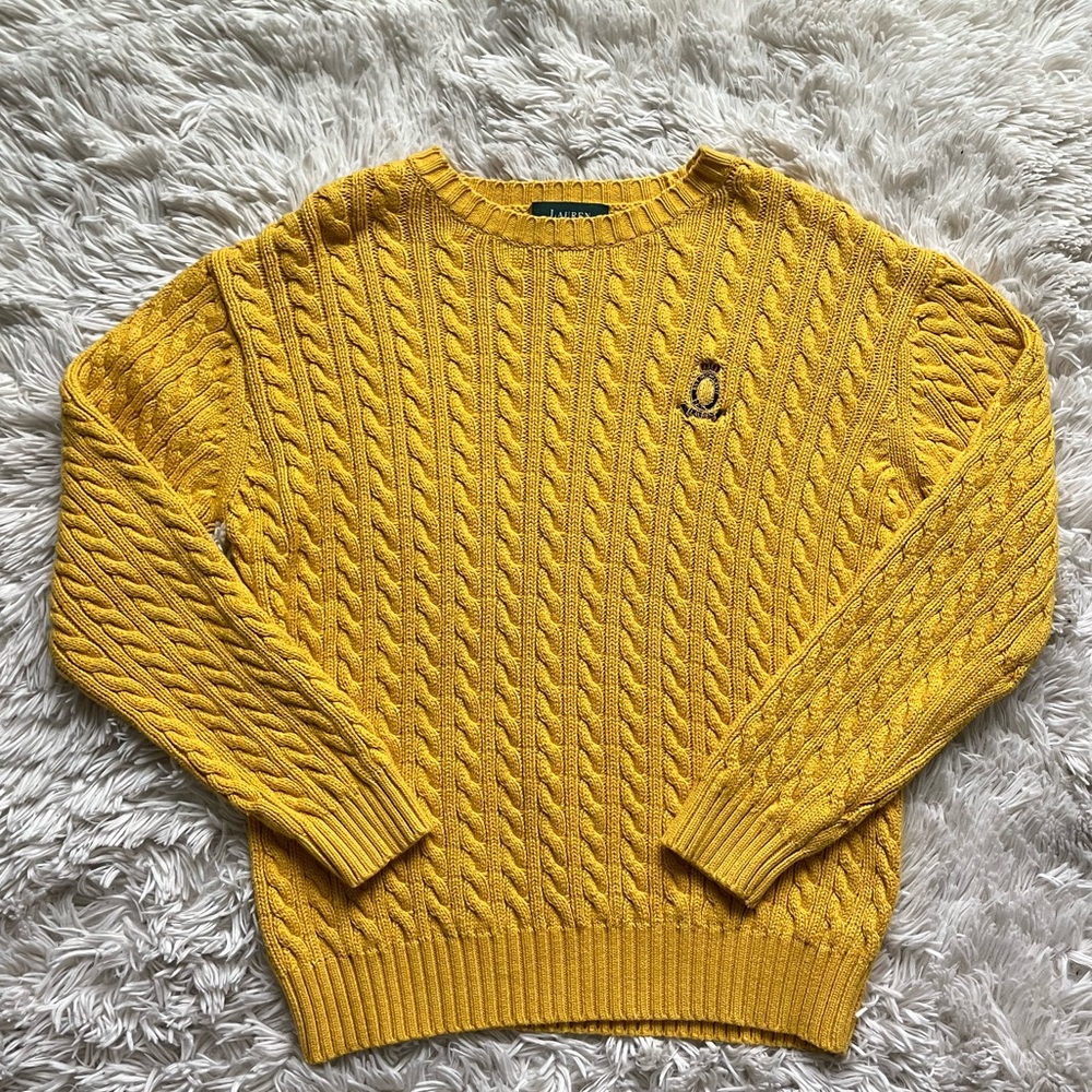 Ralph Lauren Women’s Woven Sweater | Yellow | Women